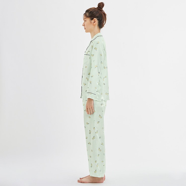 Bộ đồ ngủ lụa Satin Gu Auth