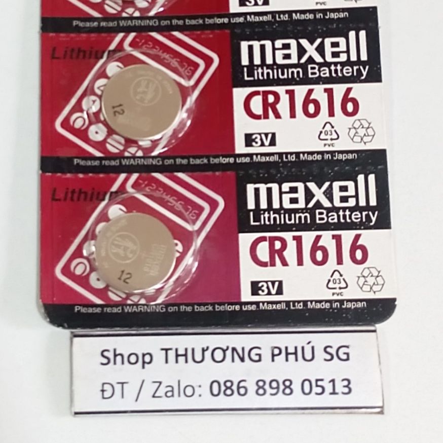 Pin Maxell Lithium Battery CR1616, 1616 - 3V (Vĩ 1 Viên)