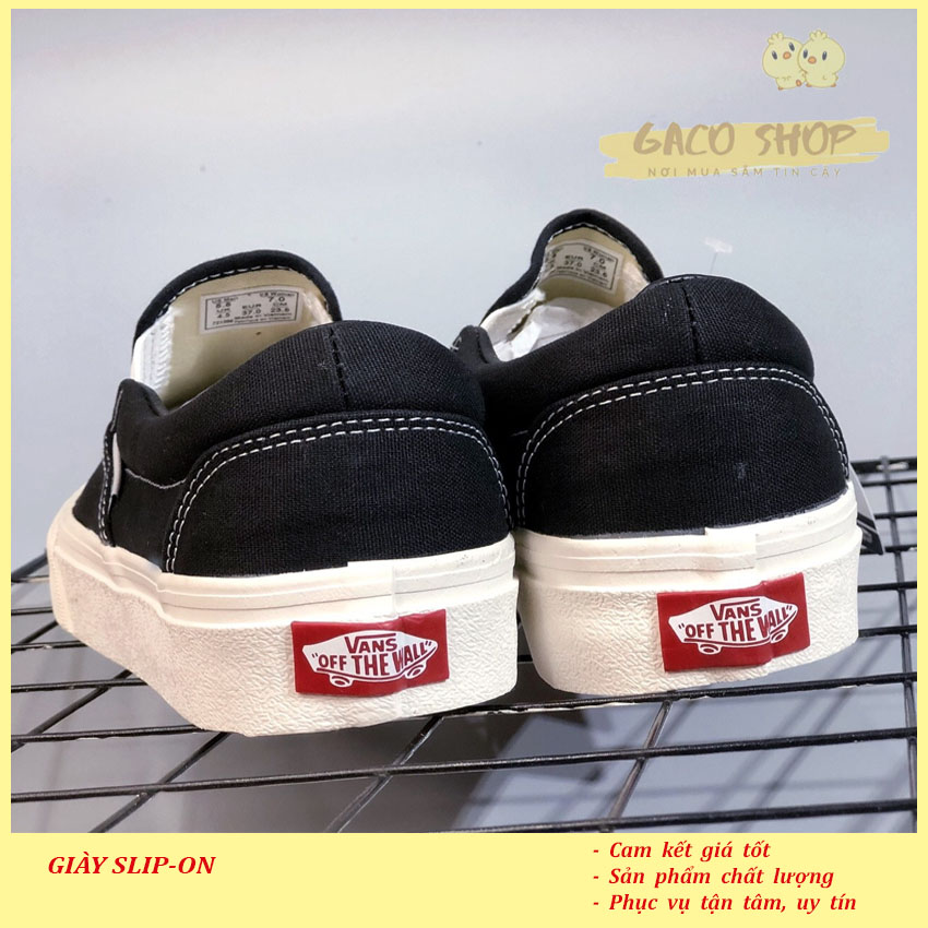 Giày thể thao Slip-on Đen [GACO SHOP]