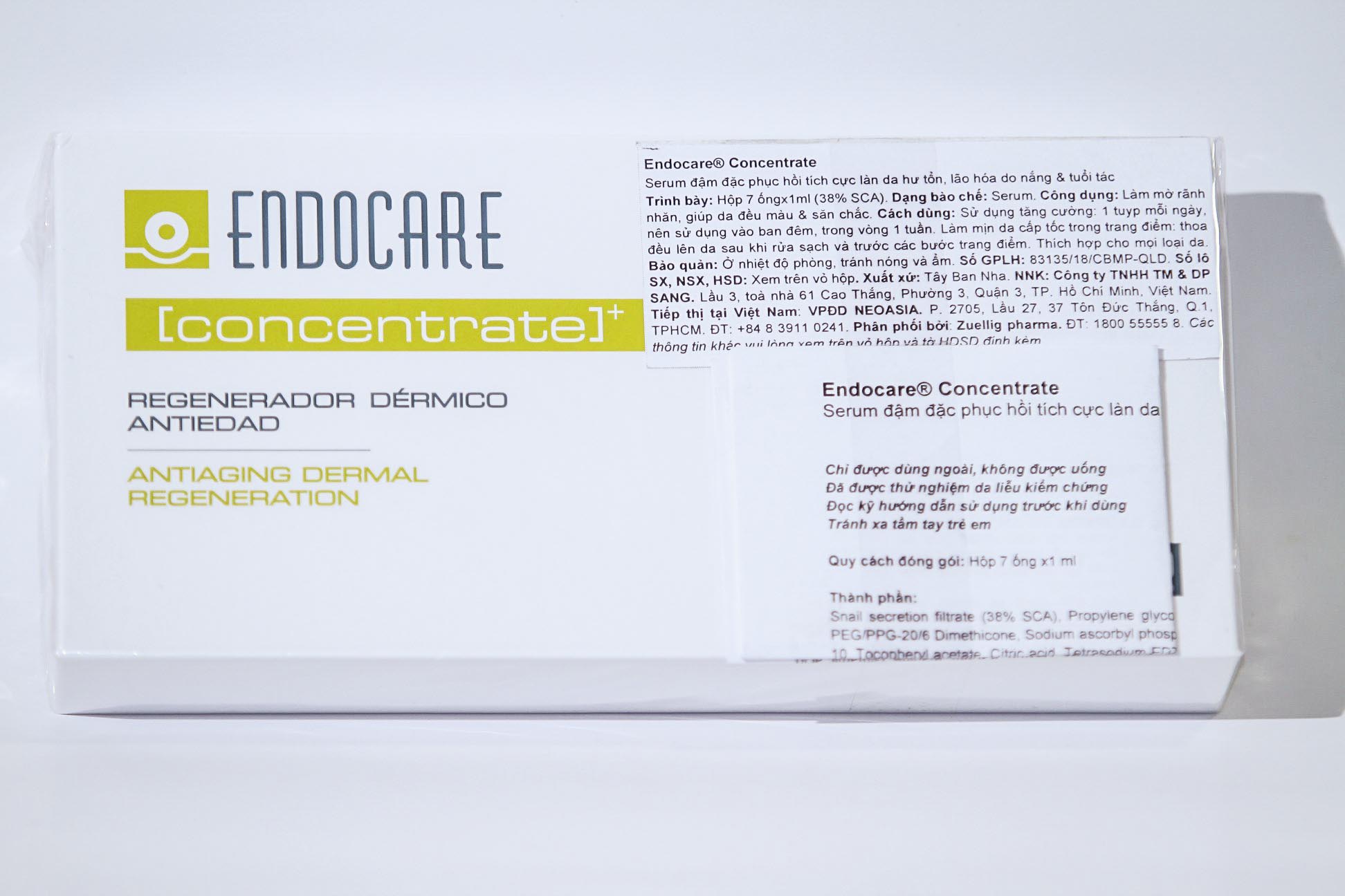 Endocare Ampoules 7 ống x 1ml