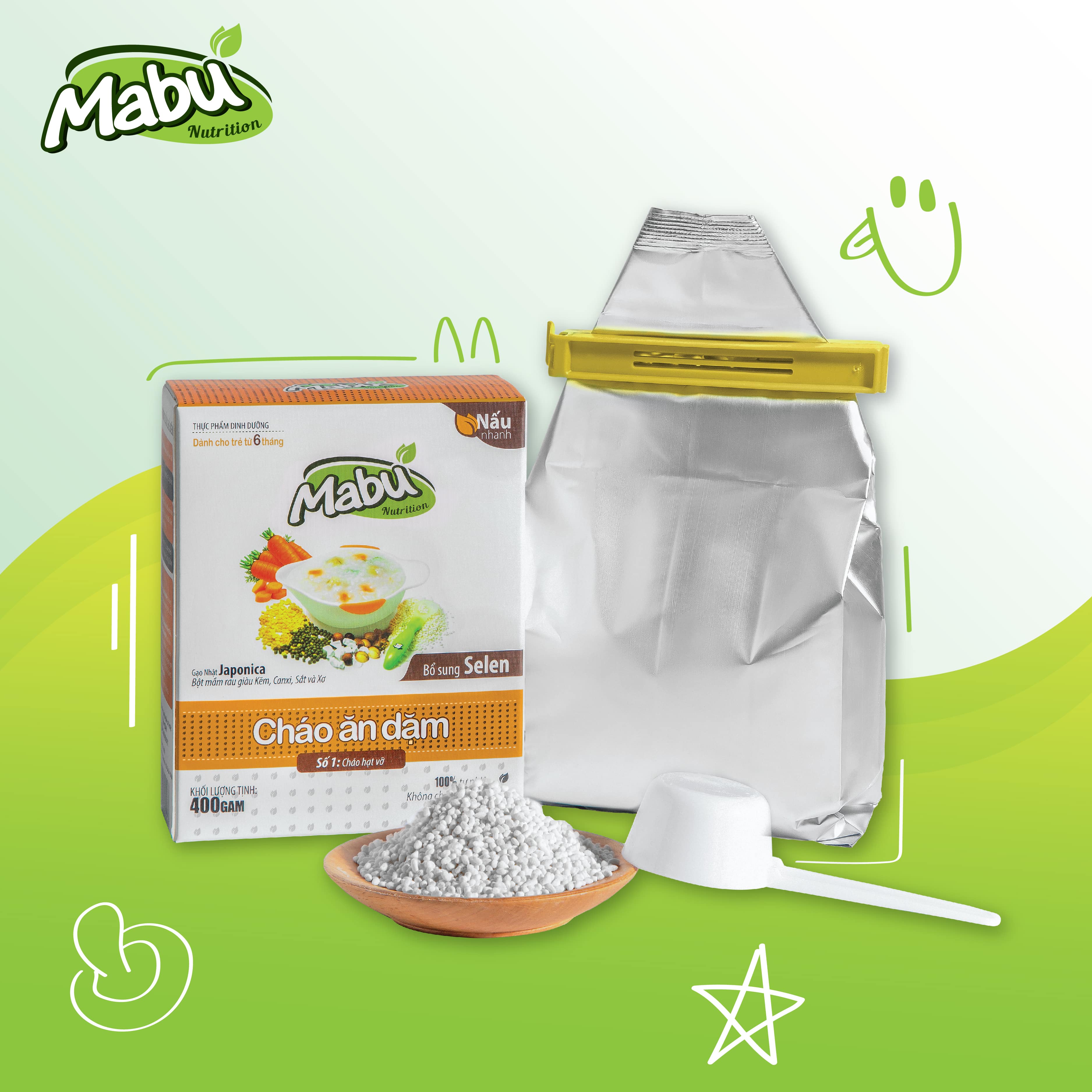 Combo 3 cháo nấu ăn dặm hạt vỡ 900g