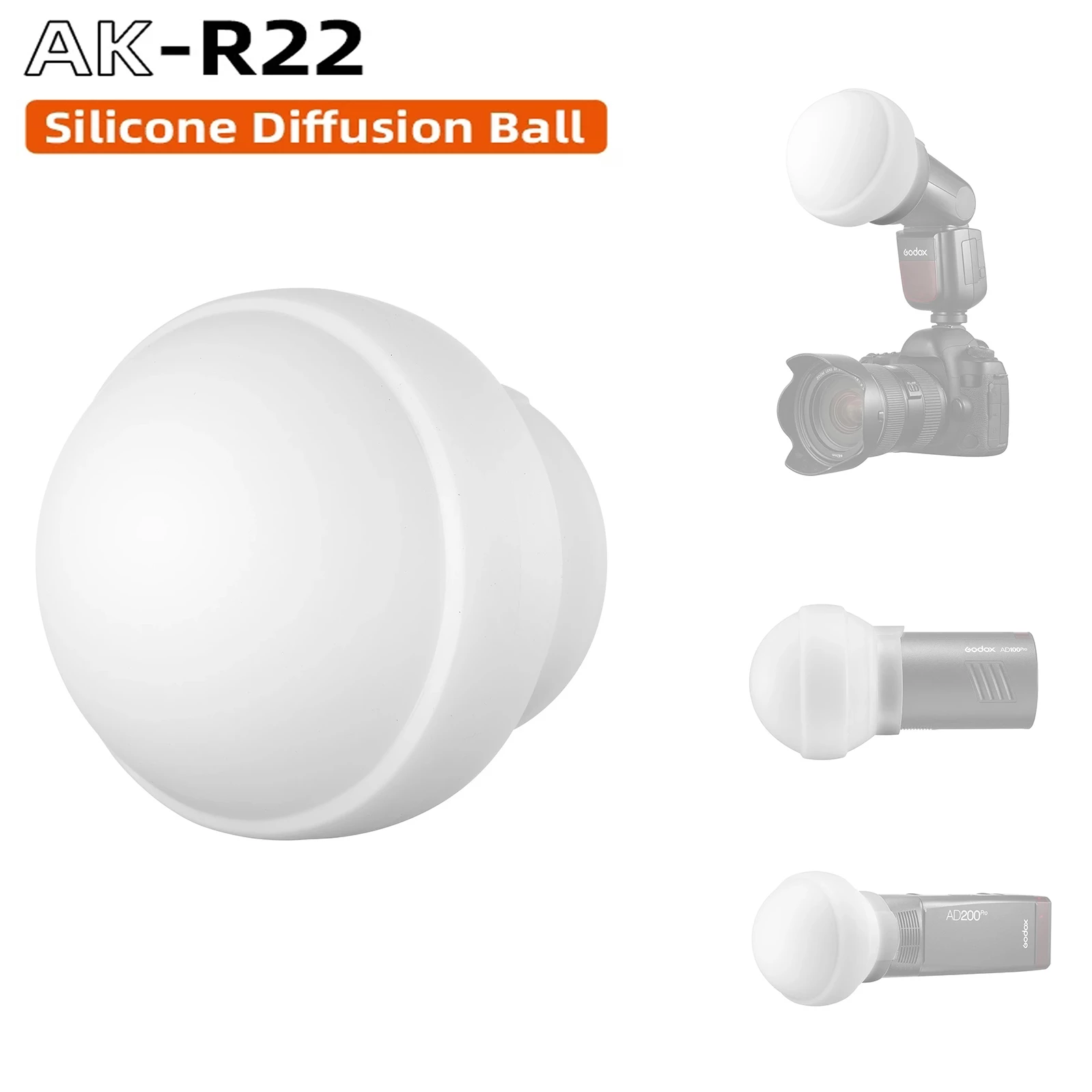 Tản sáng godox ak-r22 dùng cho flash godox v1, ad100 pro, ad200 pro