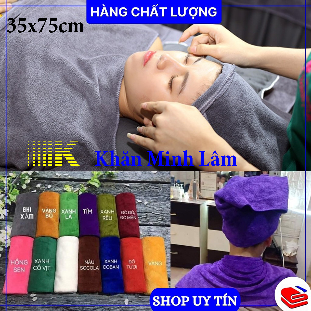 khăn đắp spa 90x190 siêu thấm hút mềm mịn ko đổ lông.