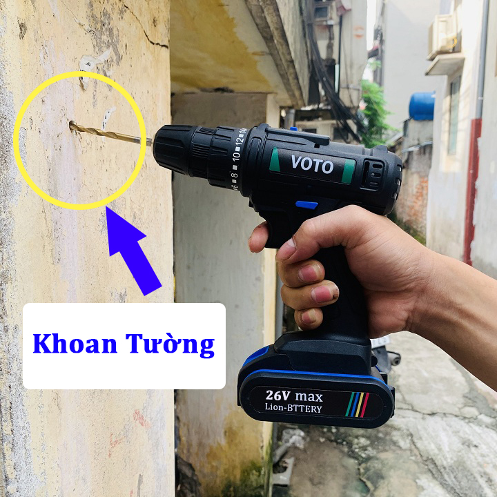 Khoan Pin 26V VOTO 2 Pin