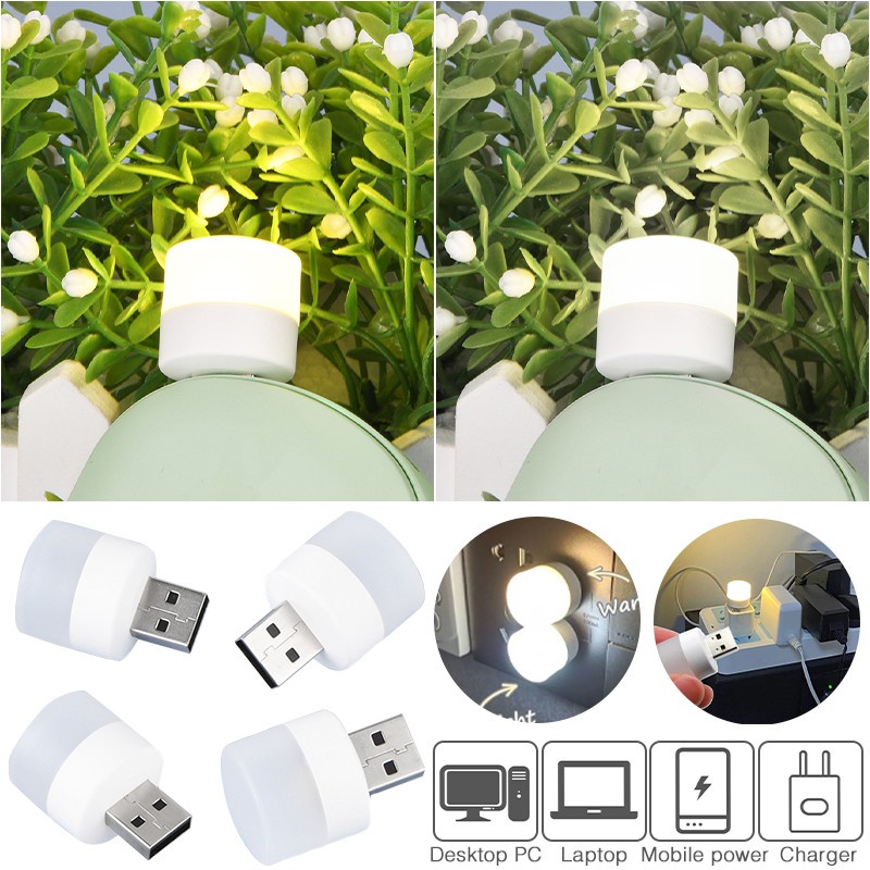 Đèn led đọc sách mini bỏ túi 5v 1w cổng sạc usb tiện dụng - đèn led usb 1w cực sáng