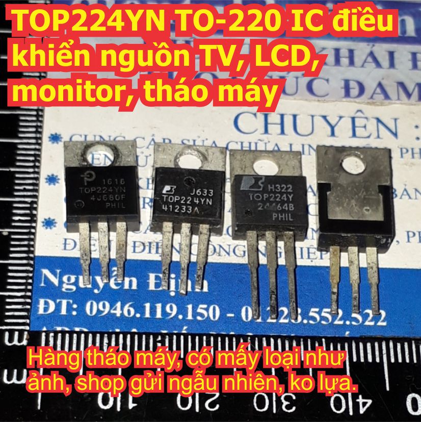 2 con top224yn top224y top224 to-220 ic điều khiển nguồn tv, lcd, monitor… kde1581