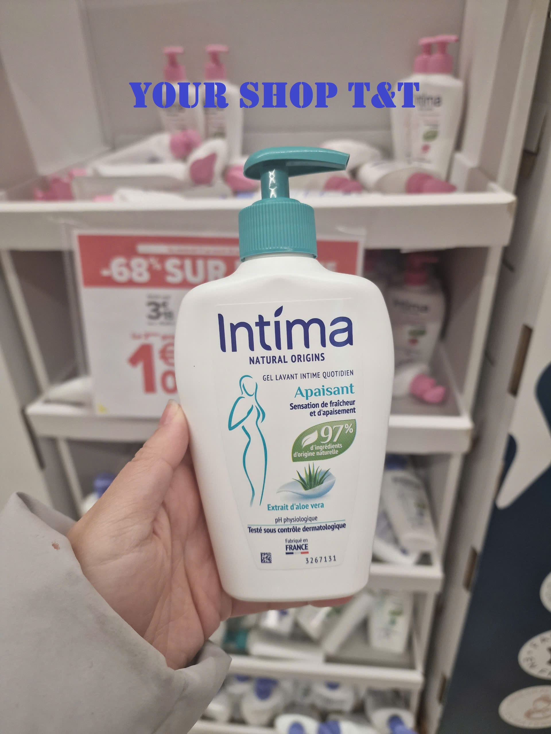 [Made in French] Intima feminine hygiene solution mild benign pH 5.5 extremely safe 200ml