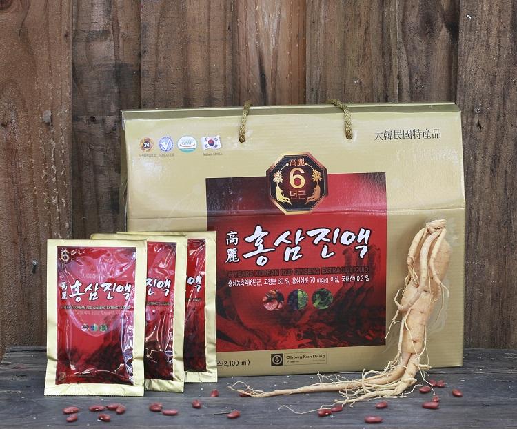 [HCM][SIÊU SALE] Hồng sâm nước 6 năm tuổi Chong Kun Dang (70ml x 30 gói)