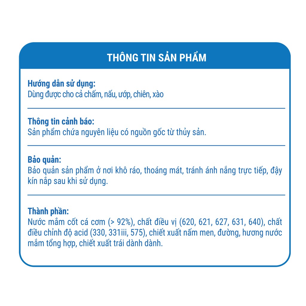 [Hàng tặng không bán] Nước mắm cá cơm Thuận Phát 40 độ đạm 50ml