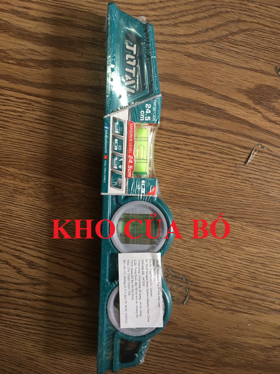 Thước thủy ống 24.5cm total tmt221306
