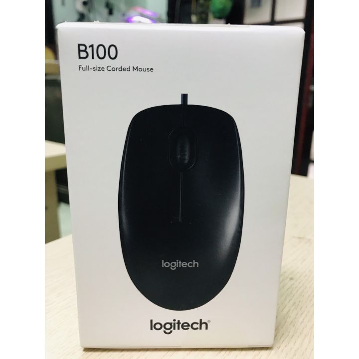 Chuột có dây Logitech B100-Chính hãng