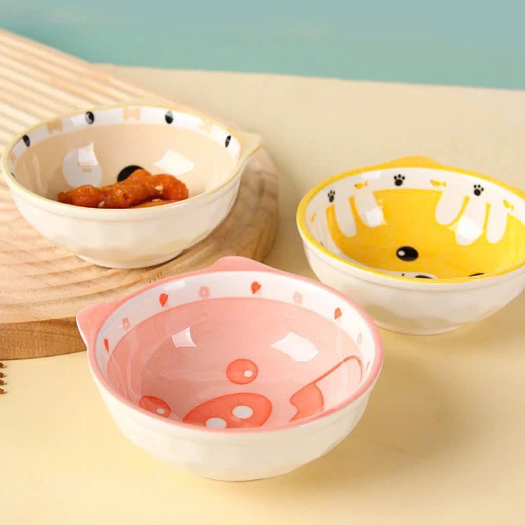 Chén đựng cơm bằng sứ hình thú cho bé