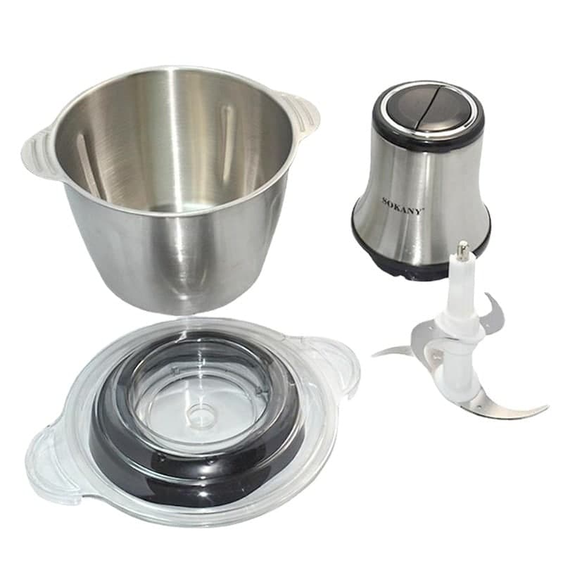 Máy xay thịt,máy xay thực phẩm, sinh tố đa năng SOKANY INOX 7005A 3L công suất lớn 800W,cối inox 304 xay hoa quả, xay thịt, xay cua cá, xay xả ớt, xay đồ ăn dặm - Máy xay thực phẩm đa năng,hàng chính hãng SOKANY - BẢO HÀNG 18 THÁNG