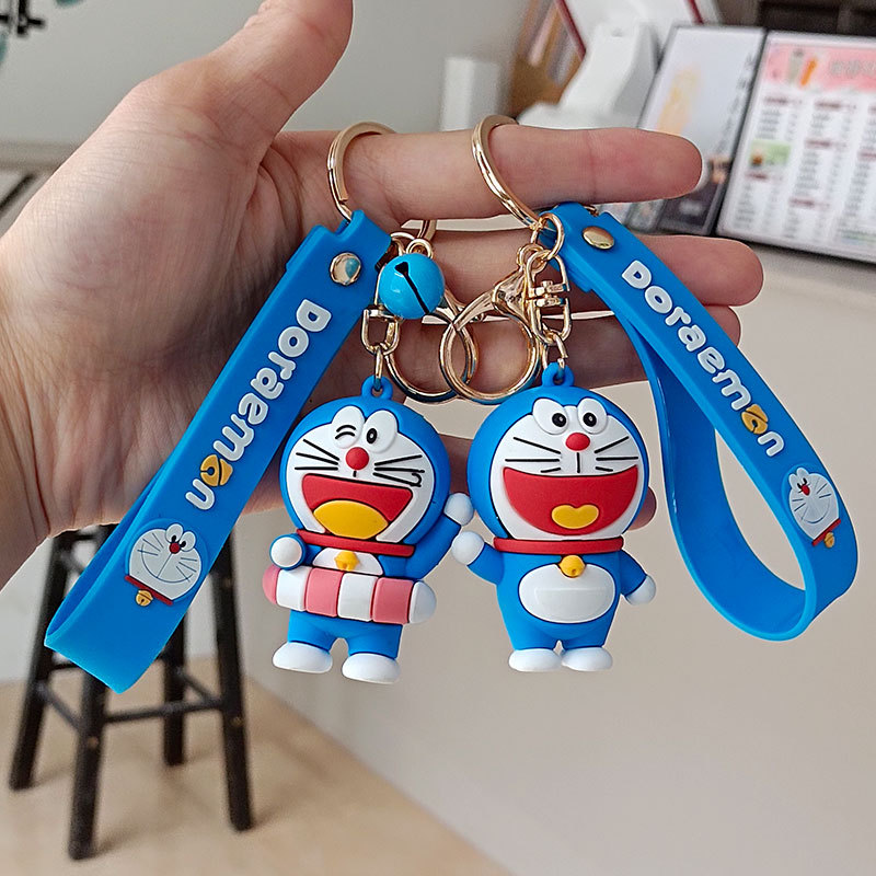 Móc Khóa Doremon Silicon 3D Siêu To, Siêu Cute, Loại 1