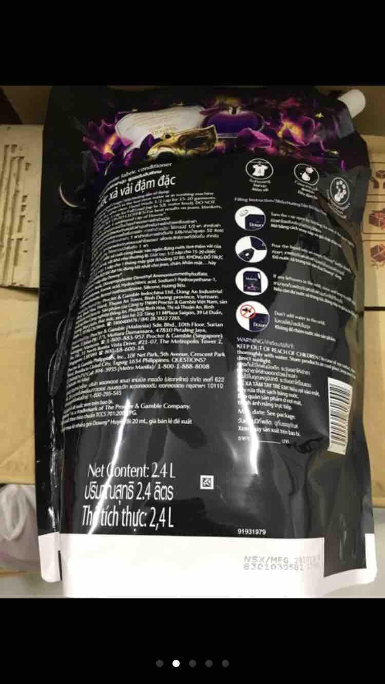 Nước xả Downy huyền bí 2,4l túi