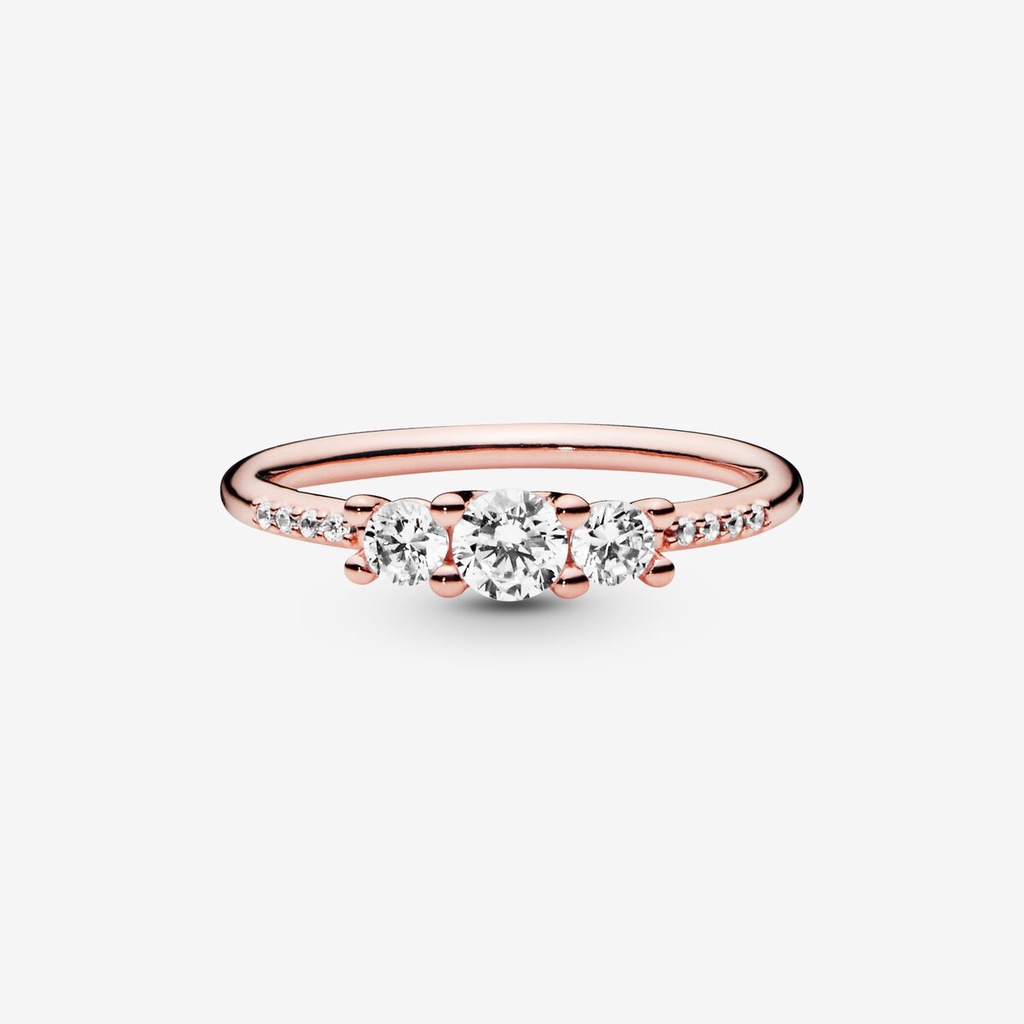 Nhẫn Pandora Clear Three-Stone Ring