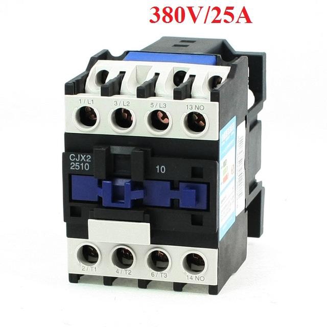 Khởi động từ (contactor) CJX2 380V/25A (Đen)