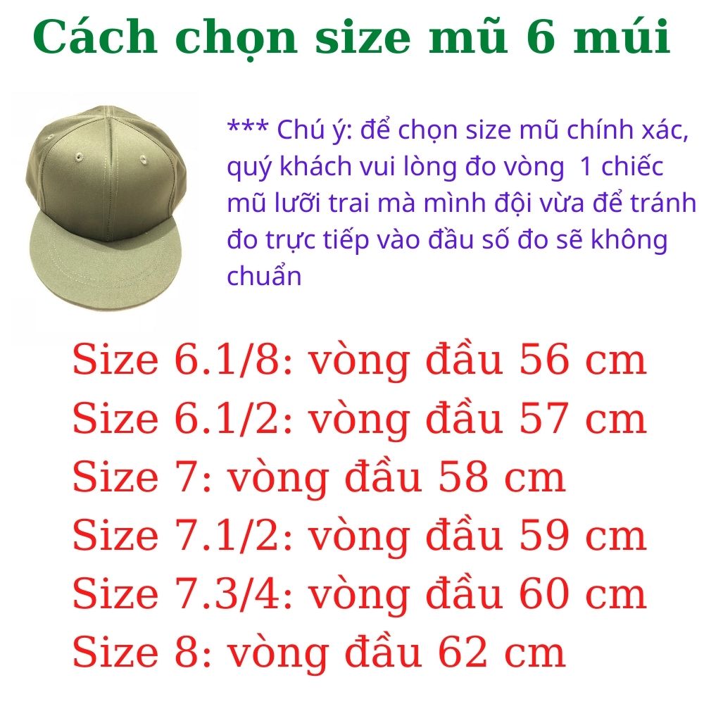 Mũ lính mỹ - mũ 6 múi - mũ quân đội