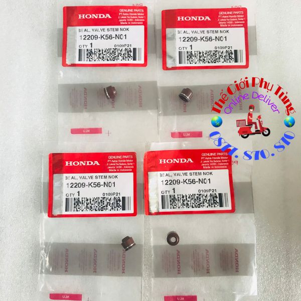 Phốt xupap sonic, winner, gtr zin honda indonesia - 12209-k56-n01