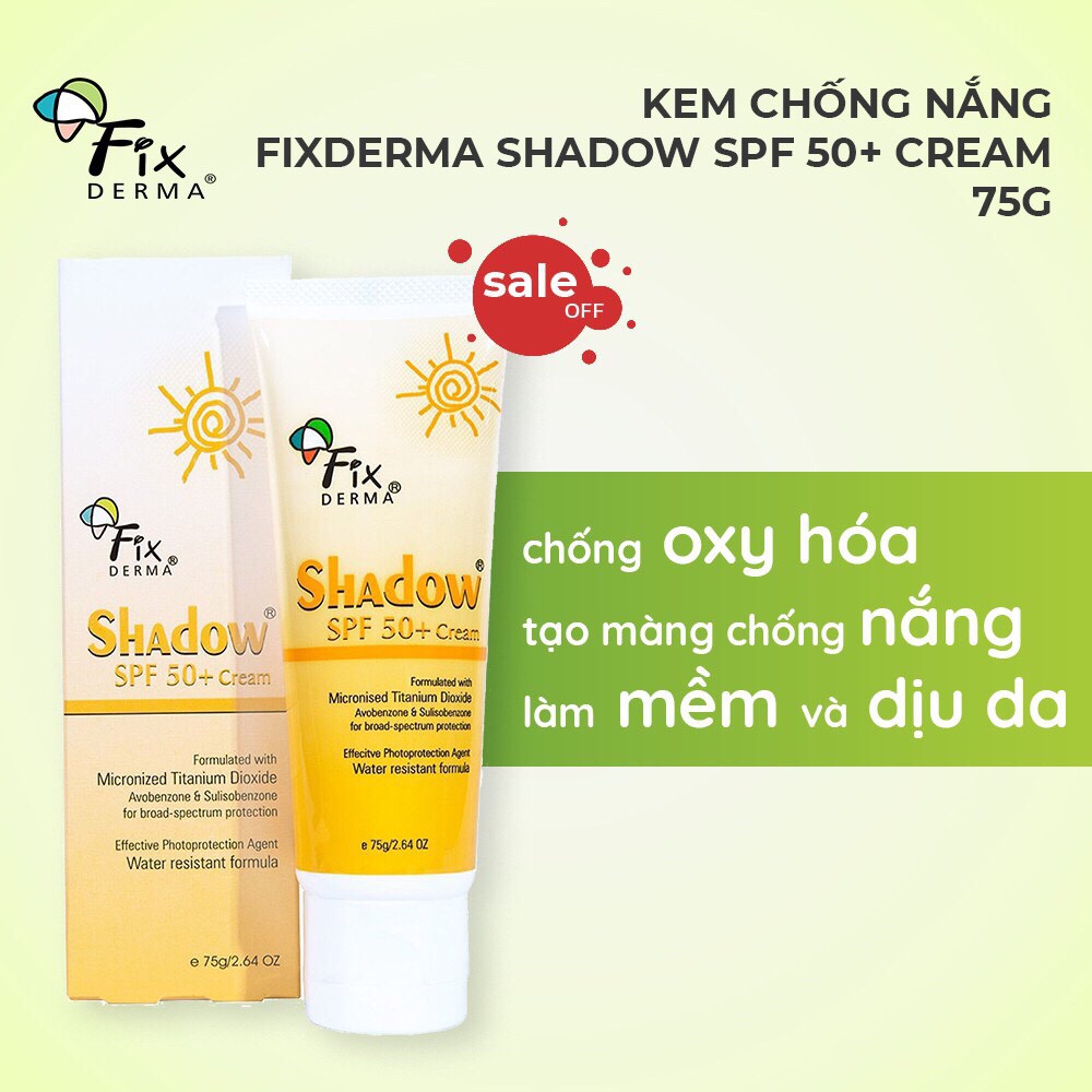 Kem chống nắng FIXDERMA SHADOW SPF 50+ Cream [Hàng chính hãng]