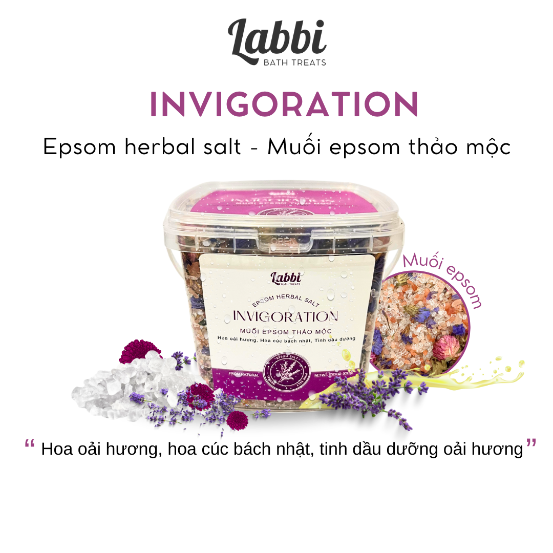 Invigoration - muối epsom thảo mộc epsom herbal salt