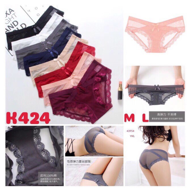 (Được chọn màu) Quần Lót Ren Cạp Chéo Siêu Sexy MS5779