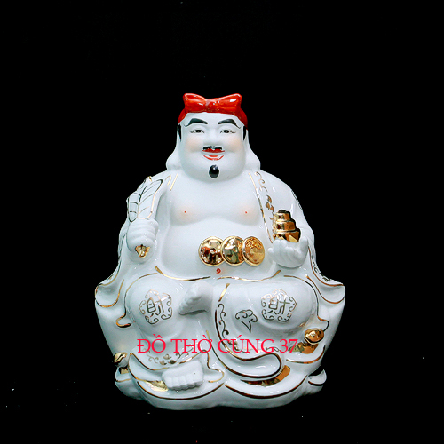 [Height 30 cm] God of Wealth and Land 30 cm High - Duc Hoa Porcelain Ceramics [Imported Goods]