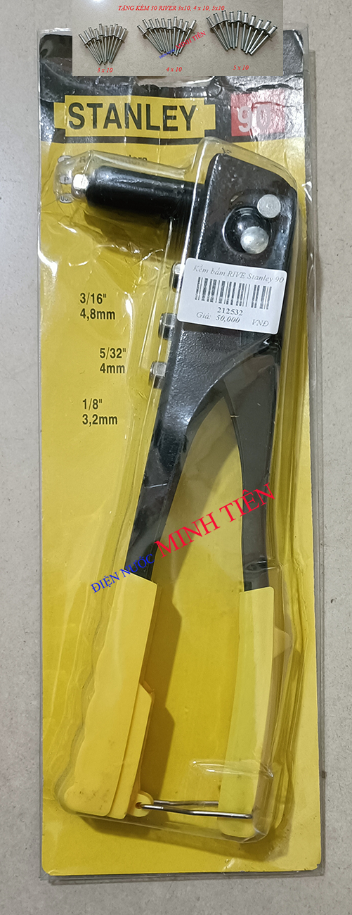 Kìm bấm rive, kìm rút rive top tst-50036-4p, berrylion, stanler