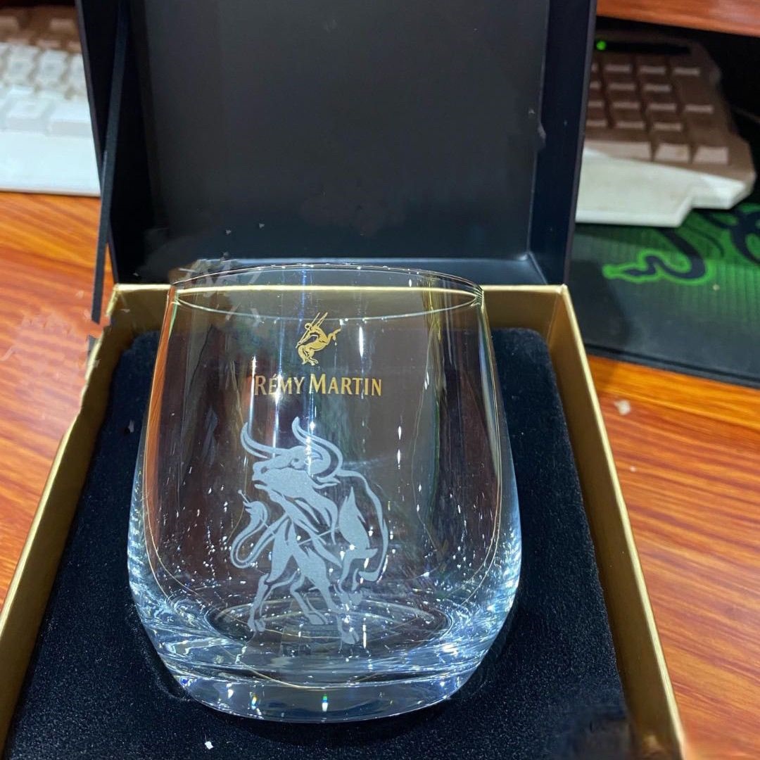 Remy Martin Wine Glass Aquarius Gemini Libra Pisces Single Cup Gift Box Martell Wine Glass cup mug glass