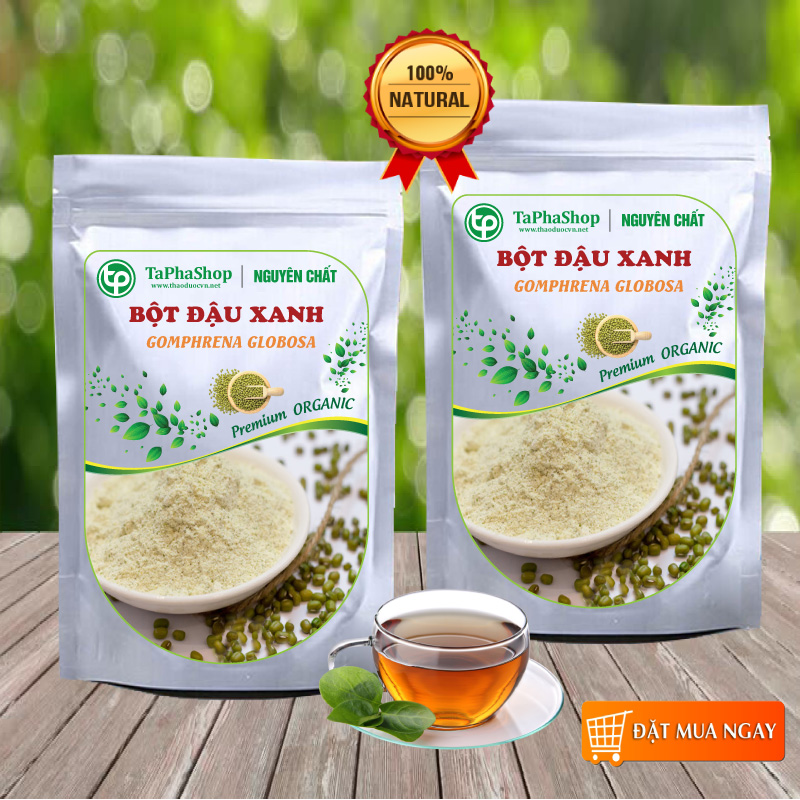 Bột Đậu Xanh Nguyên Chất 200g - Thảo Dược Tấn Phát