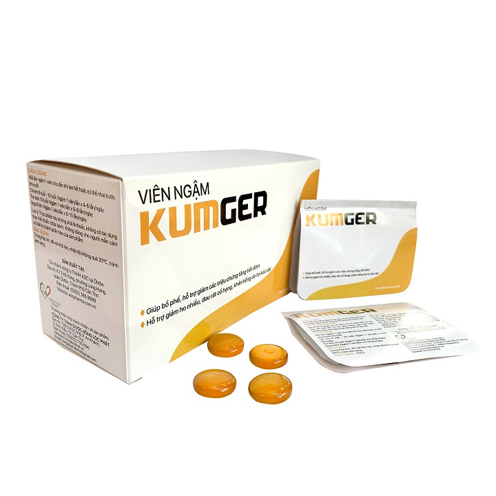 Kẹo Ngậm gừng Gừng Kumger hộp 100 viên
