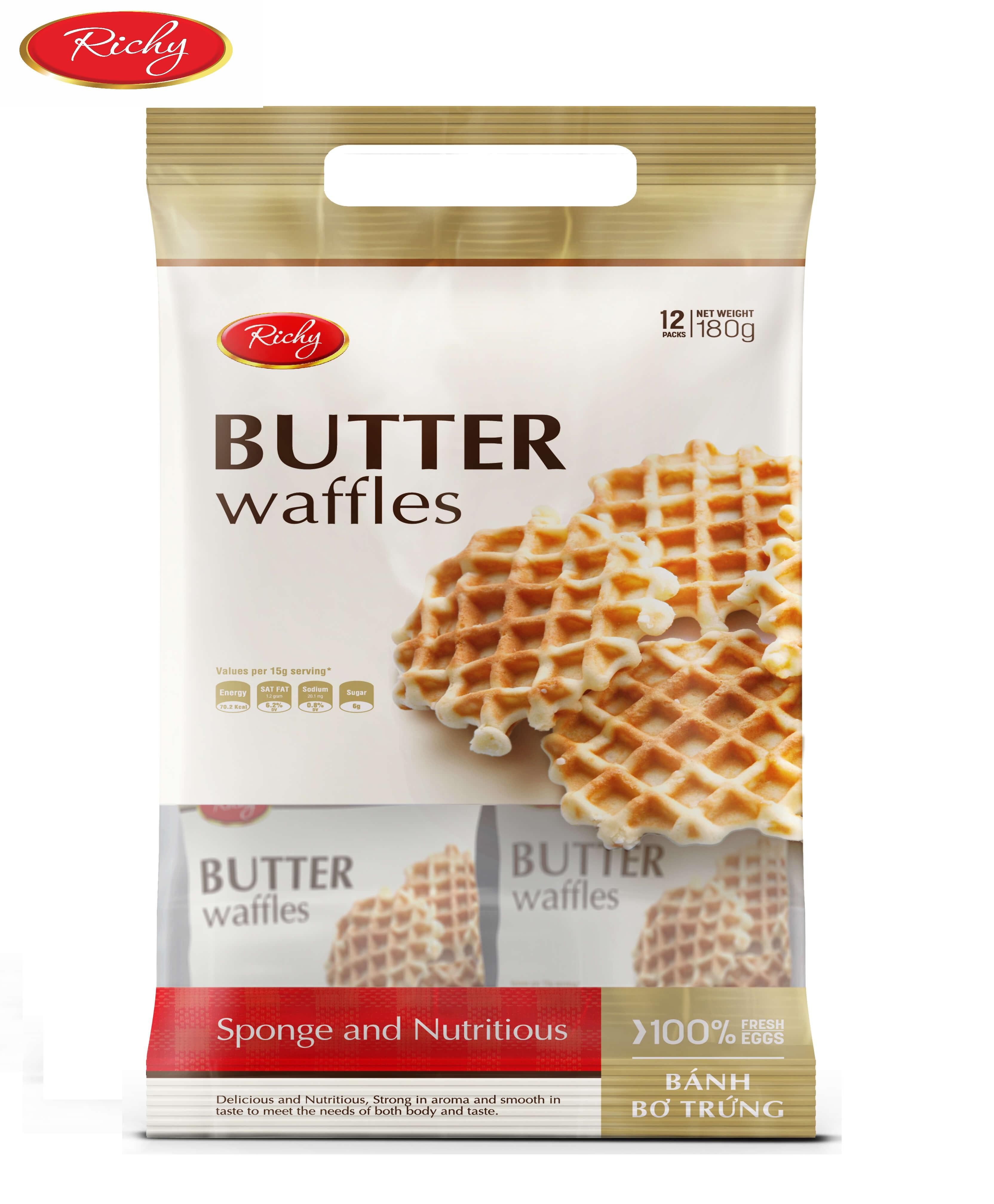 Bánh bơ trứng Richy túi 180g