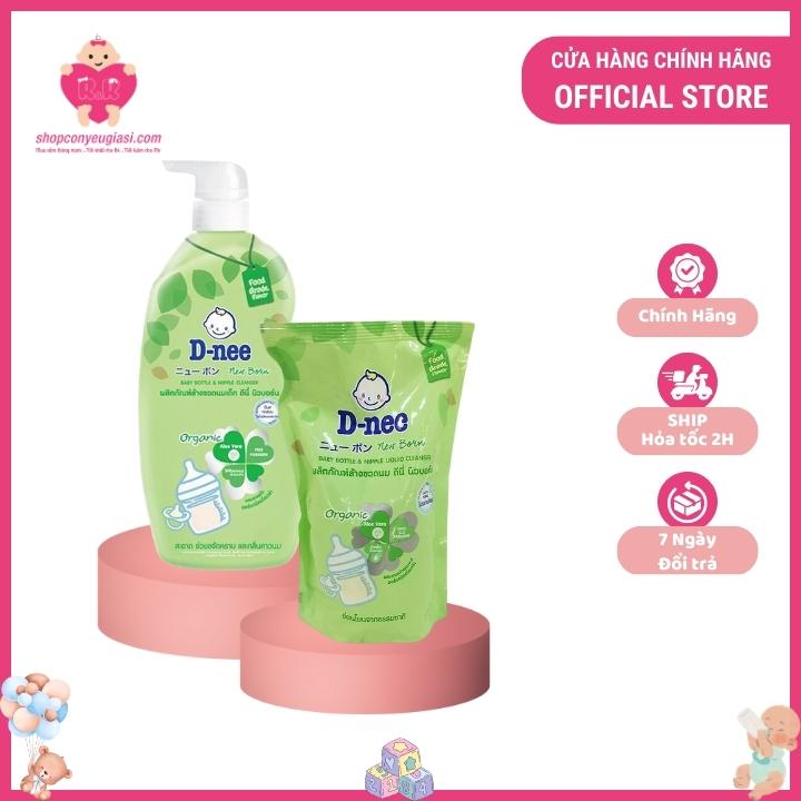 Nước Rửa Bình Sữa Dnee Chai 620ml/Túi 600ml - Thái Lan