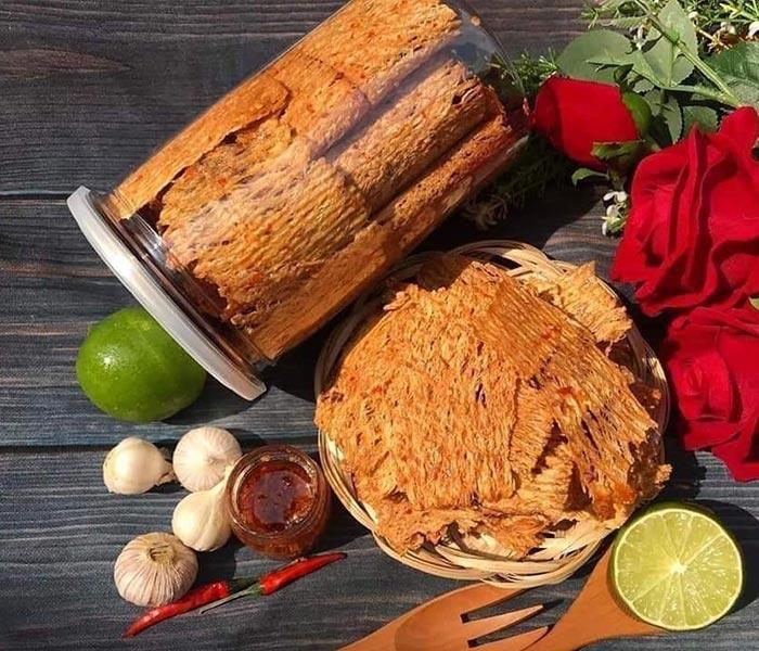Mực cán tẩm gia vị