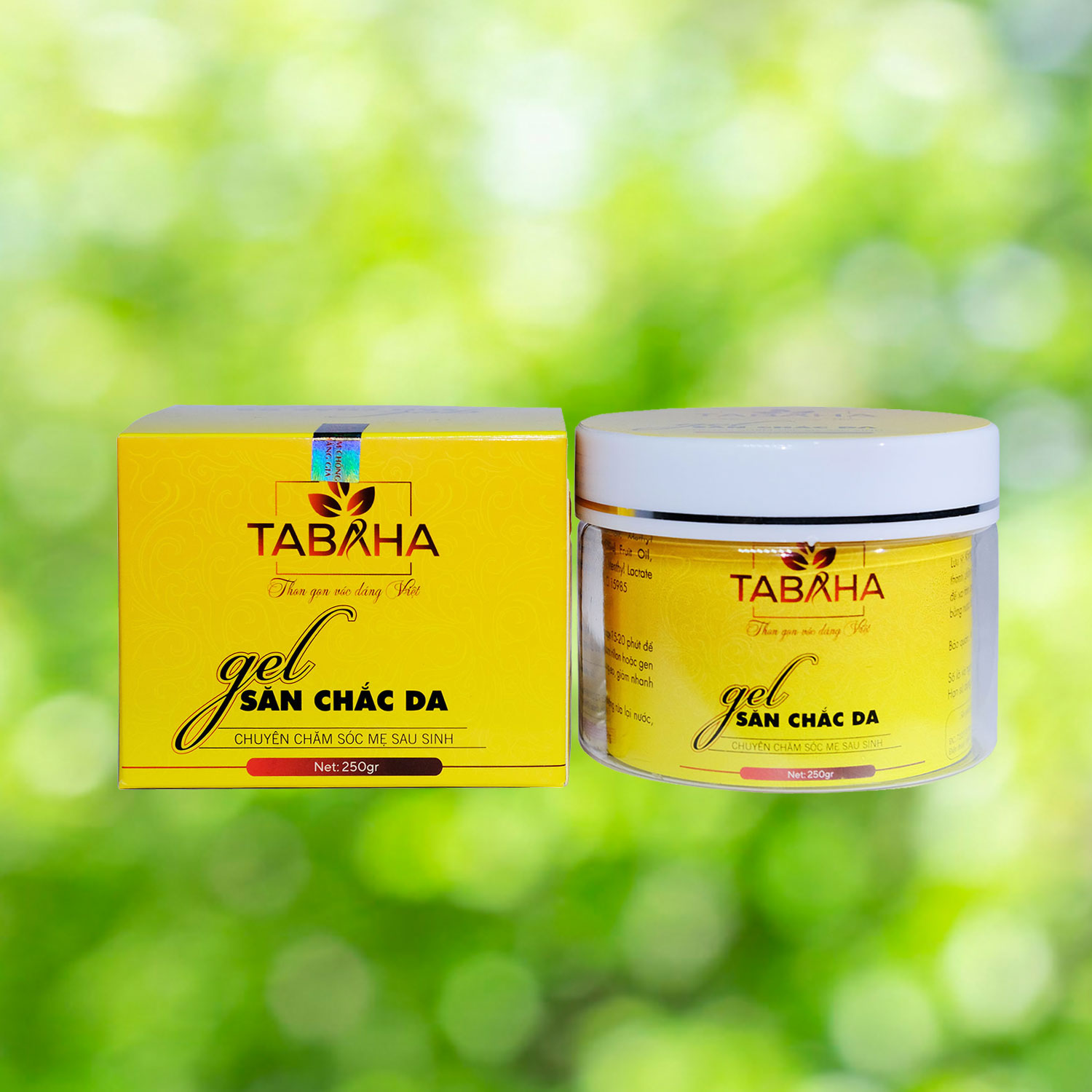 Kem tan mỡ bụng đùi cánh tay Tabaha mờ rạn da tặng thước đo