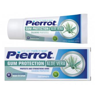 [Tặng 1 cạo lưỡi] Kem đánh răng bảo vệ nướu chiết xuất lô hội Pierrot Tây ban nha 75ml