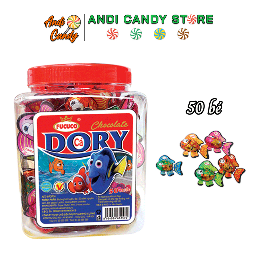 Kẹo Socola Con Cá Phú Cường Dory (50 Con)