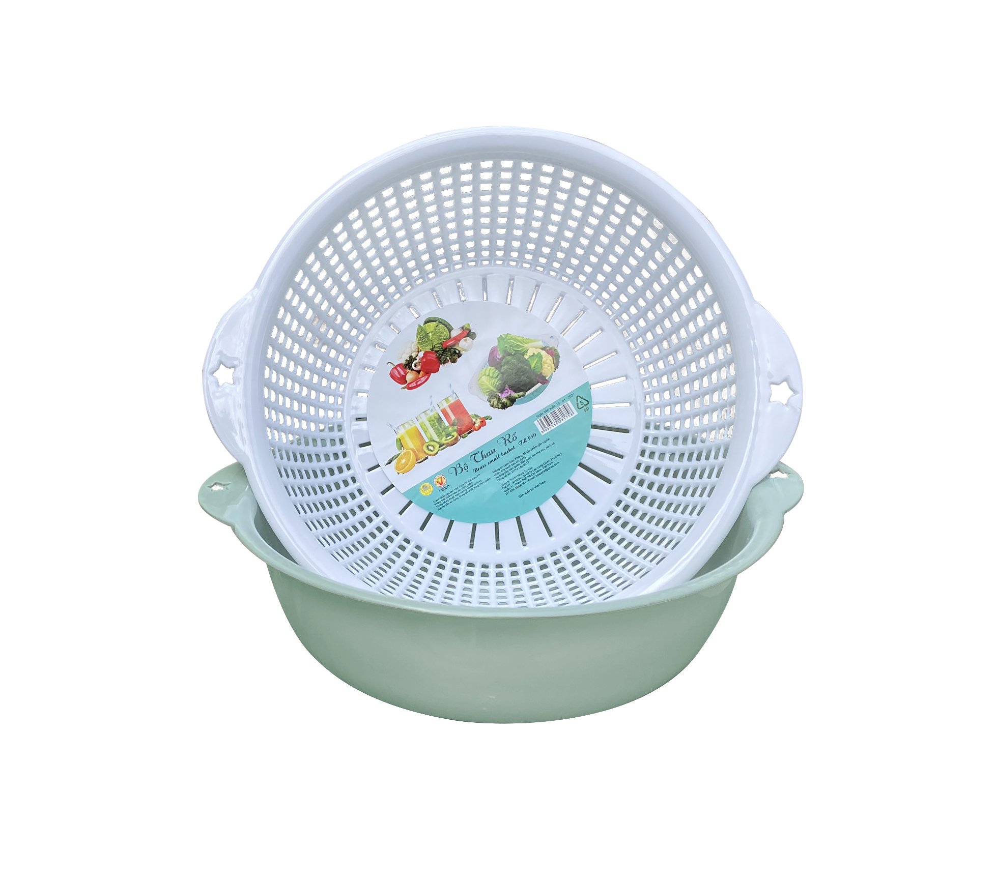 Bộ thau rổ tròn 25cm-TL950