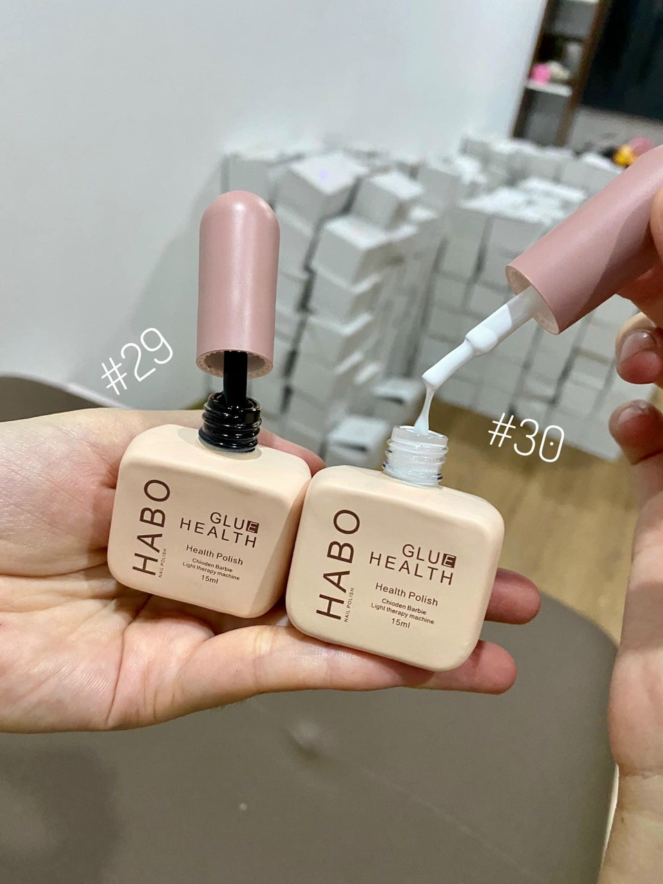 Sơn Gel HABO Trắng Sữa, Đen, Trắng [ sinailmi ]