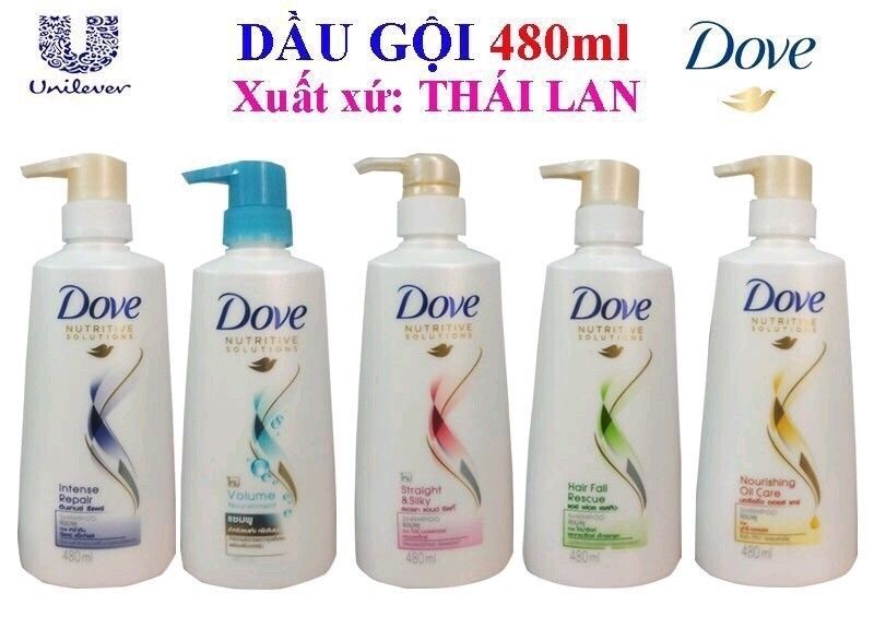 Dầu gộ( hoặc dầu xã ) Dove Thái Lan 480ml