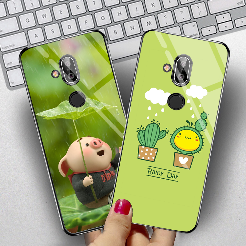 Ốp Nokia 8.1, X7 mặt kính gương bóng