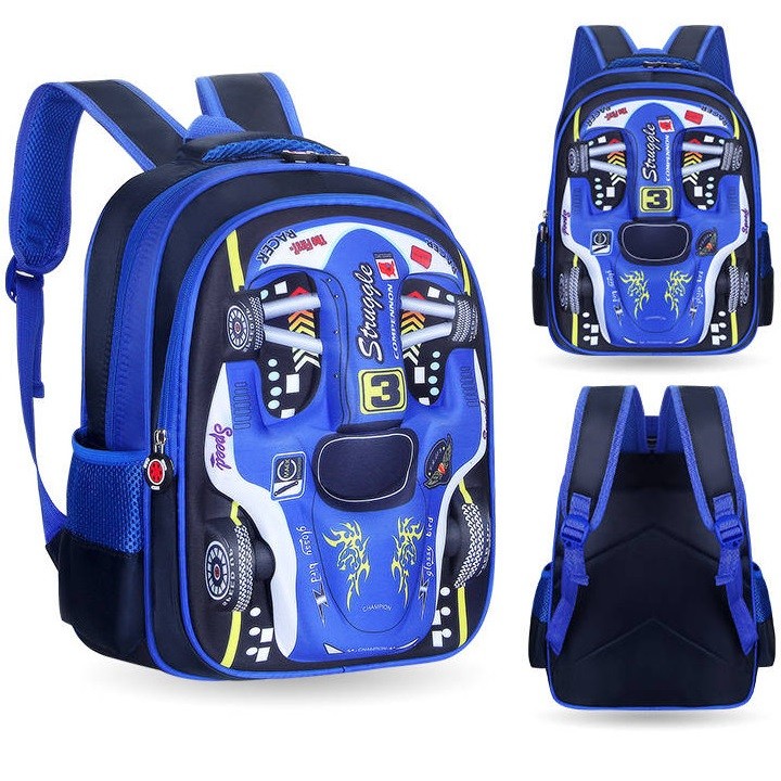 Balo học sinh, Bé Trai Hình OTO 3D size 38 cm