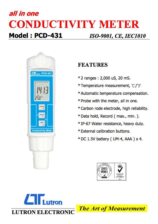 Bút đo độ dẫn điện của nước PCD-431