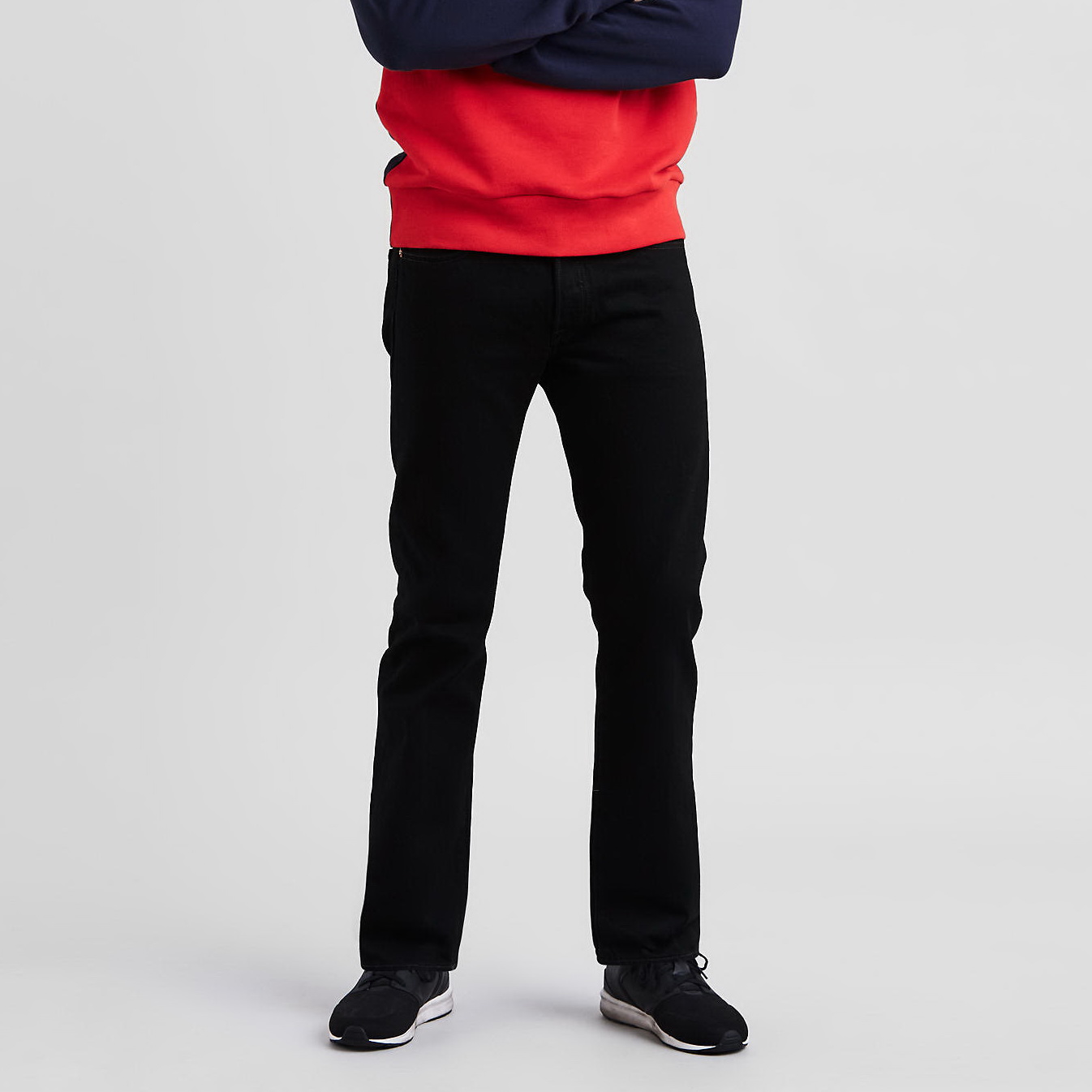 Quần Jean Nam Ống Suông Cao Cấp Màu Đen Tuyền AUS-02 Quần Suông Ống Rộng Chất Cotton Không Co Giãn Sang Trọng Lịch Sự - DOKI