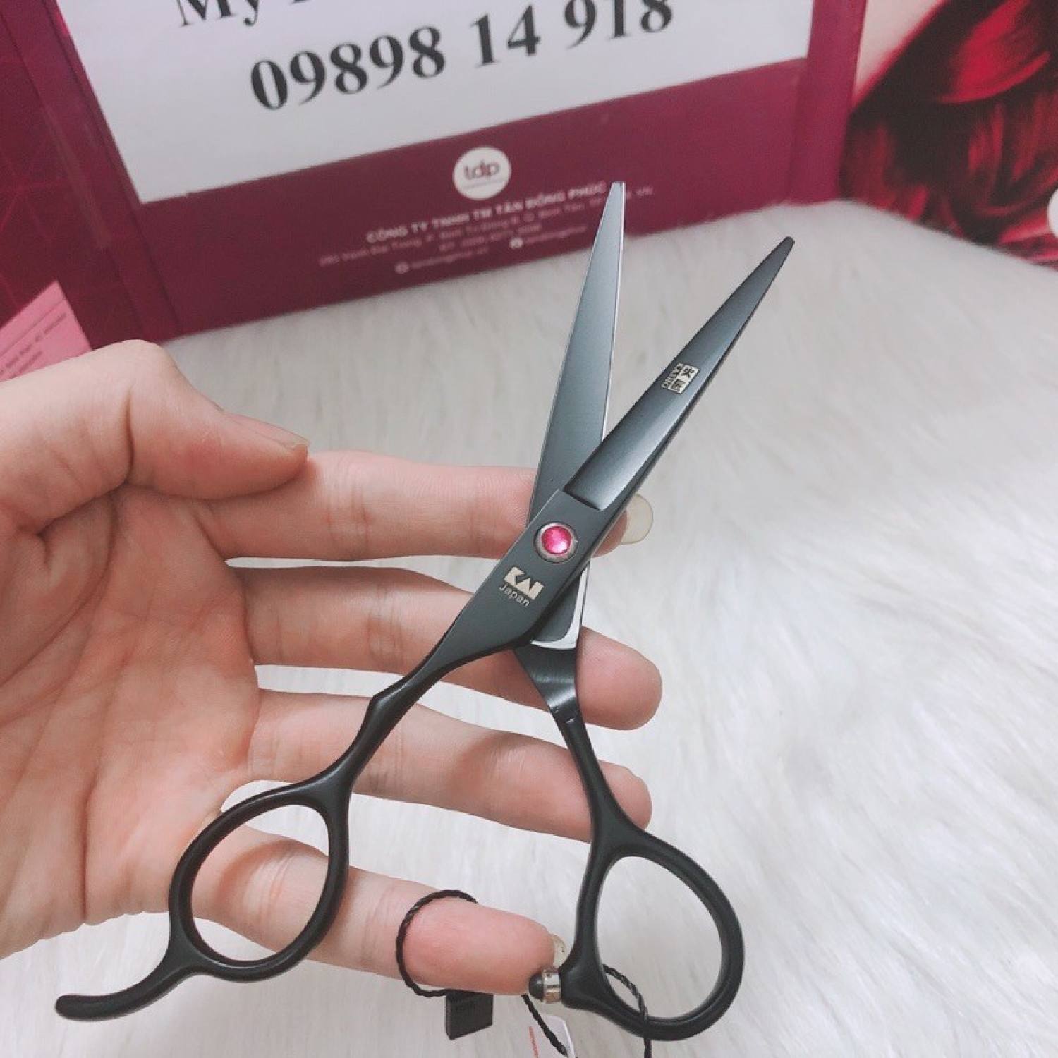kéo cắt tóc kai barber tay trái cao cấp 6.0