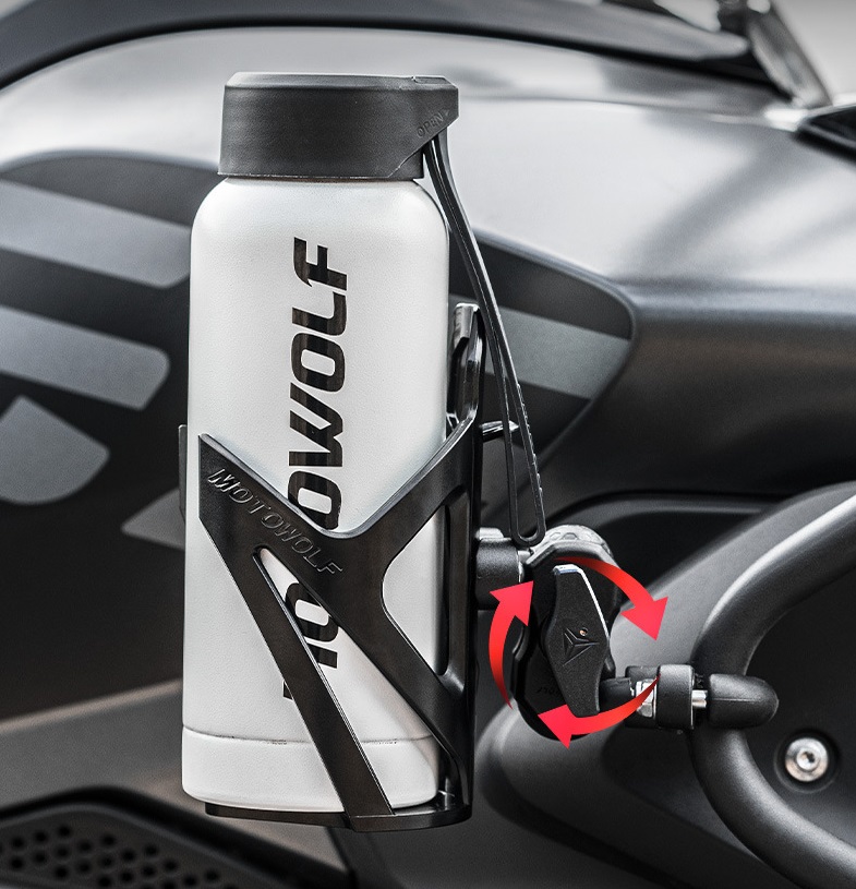Kẹp bình nước MOTOWOLF chất liệu POM MDL3536
