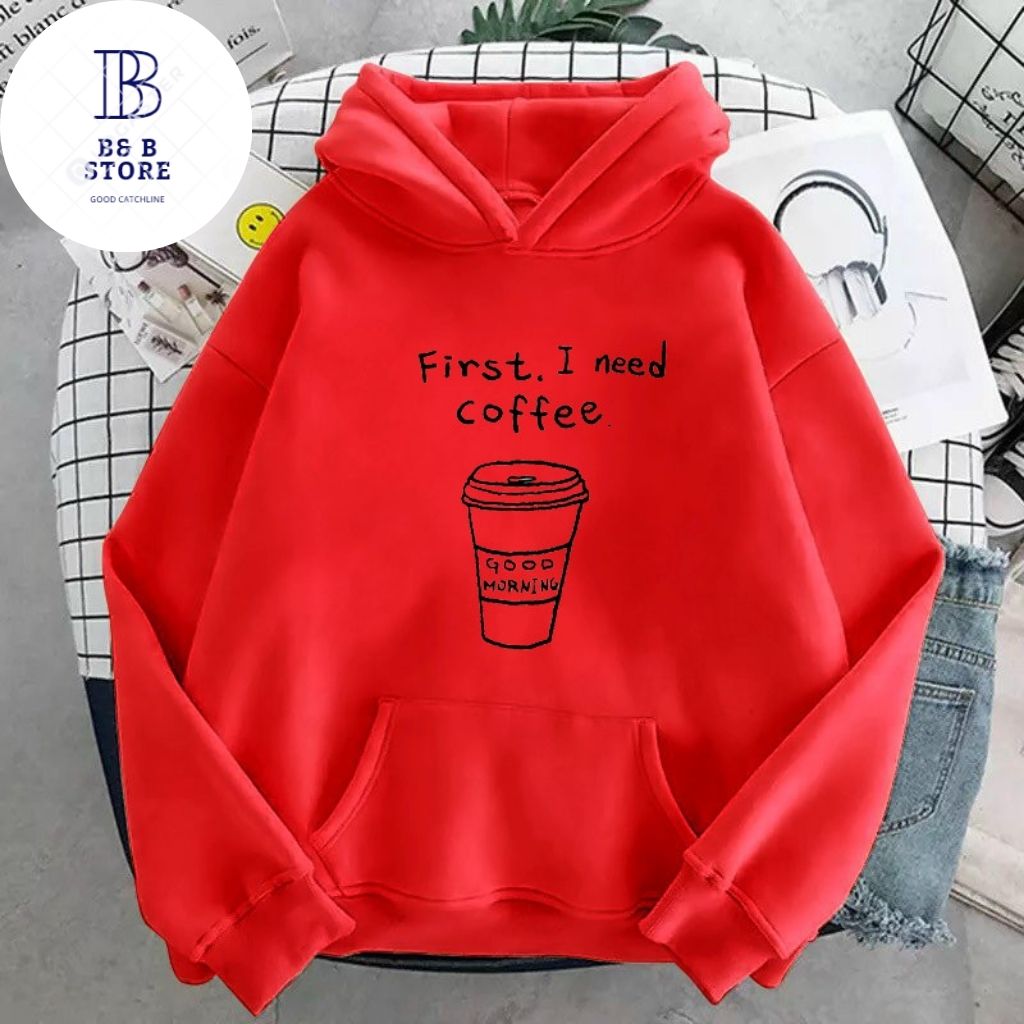 ÁO KHOÁC HOODIE NỈ UNISEX COFFEE FORM RỘNG NAM NỮ NHIỀU MÀU CỰC ĐẸP