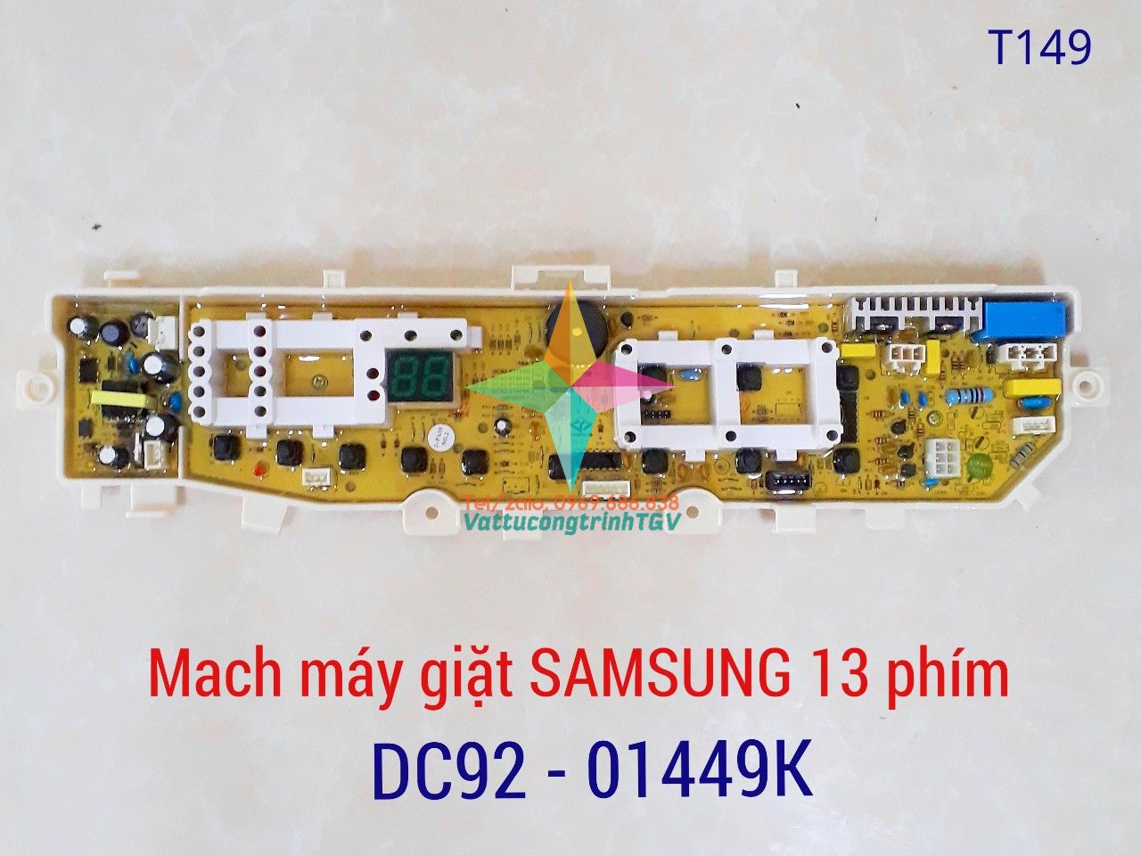 Mạch điều khiển máy giặt SAMSUNG 13 phím DC92-01449/DC92-01764D