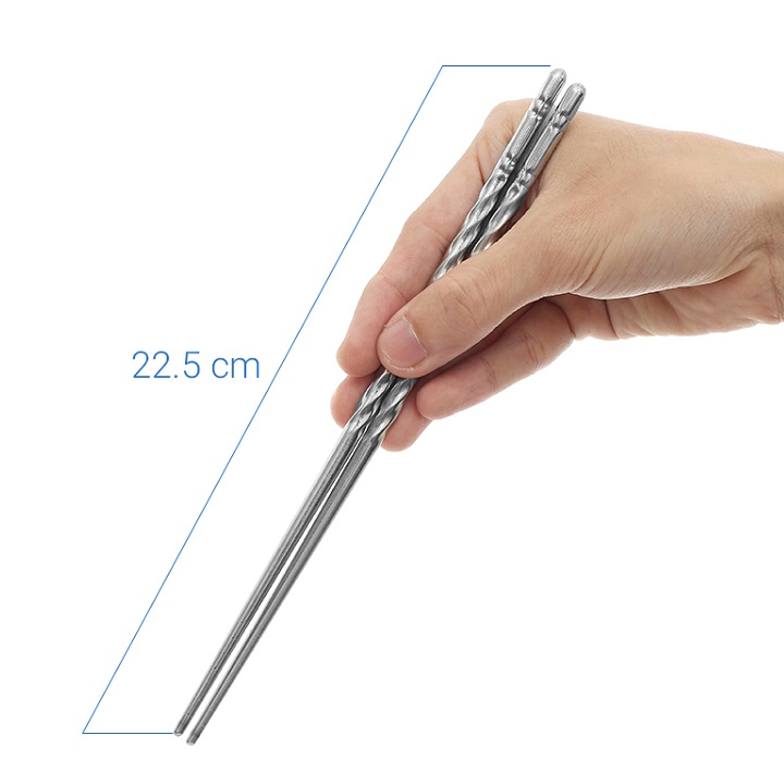 sét 10 đôi đũa inox siêu nhẹ siêu sạch