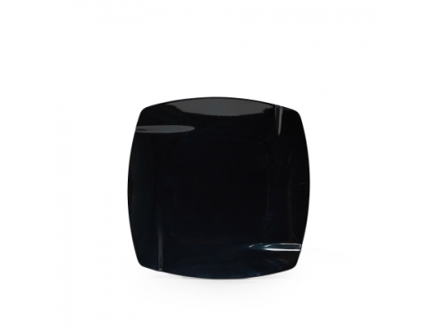 Dĩa Nhựa Melamine Đen Bóng